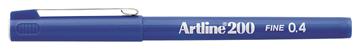Fiberpenna Artline 200 blå 0,4mm