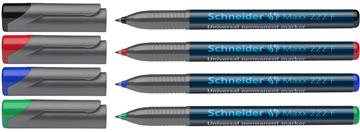 Overheadpenna Schneider 222 4-pack 4 färger fine