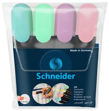 Överstrykningspenna Schneider Job Pastell 4/fp 4 st / förpackning