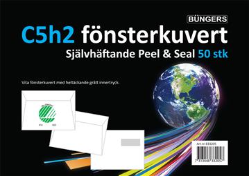 Kuvert h2 ps c5 50 st / förpackning