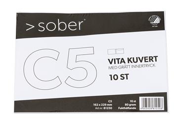 Kuvert C5 10 pack Vit 10 st / förpackning