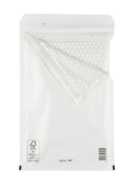 Bubbelpåse Nr 15 stripseal vit FSC märkt 220x265mm 100 st / förpackning