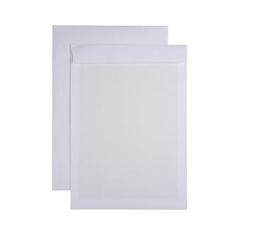 Pappryggspåse 310x440mm stripseal vit 120/450g 100 st / förpackning