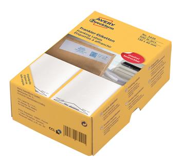 Frankeringsetikett Avery Zweckform enkel 130x40 mm 500 st / förpackning