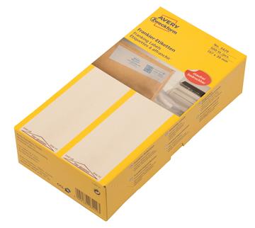 Frankeringsetikett Avery Singel för Neopost 3429 vit 157x39mm 500 st / förpackning