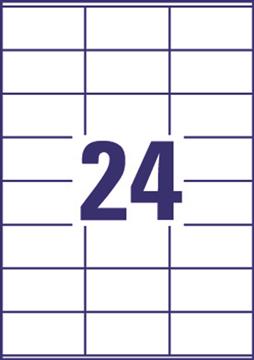 Laseretikett Avery L7180 QuickPEEL 70x36mm 2400 st / förpackning