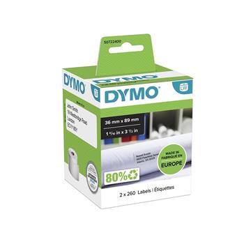 Etikett Dymo Labelwriter adress vit 89x36mm 520 / FP