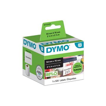 Etikett Dymo Labelwriter universal vit 70x54mm 320 / FP