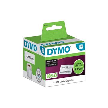 Etikett Dymo Labelwriter namn vit 41x89mm 300 / FP