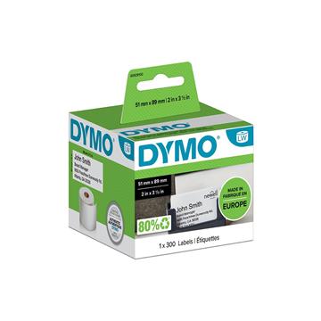 Etikett Dymo Labelwriter namn vit 51x89mm 300 / FP