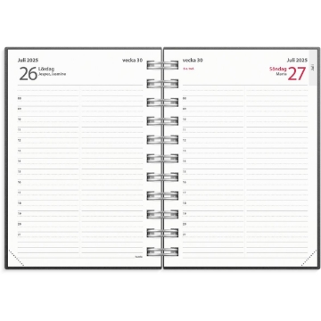 Almanacka Burde 5130 Liten Dagbok ECO Line 2025 Svart