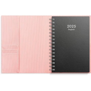 Almanacka Burde 5321 Dagbok Konstläder Amelia 2025 Rosa