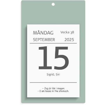 Almanacka Burde 1310 Väggplån med dagblock Humor 2025