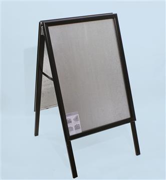 Gatuställ Alu-Line A-bock svart 50x70cm