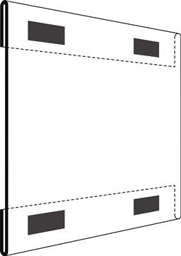 Infoskylt Magnetisk Transp. A4 Liggande