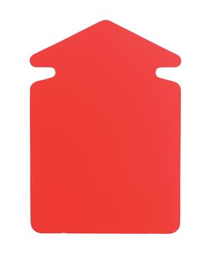 Skyltkartong Pil liten fluor röd 13 x 9 cm 25 st / förpackning