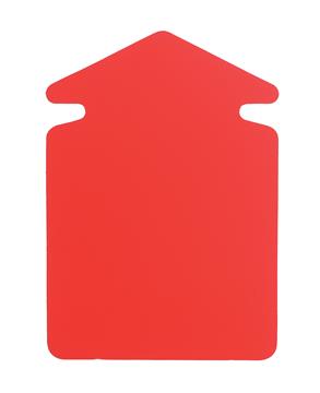 Skyltkartong Pil mellan fluor röd 23 x 16,5 cm 25 st / förpackning