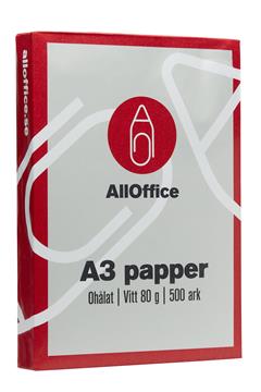 Kopieringspapper Ohålat vitt A3 80g 500 st / förpackning