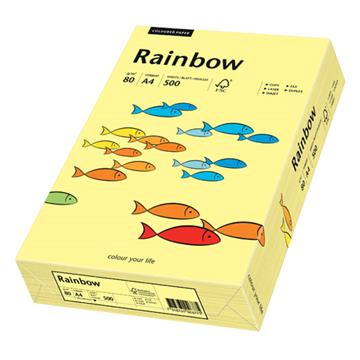 Kopieringspapper Rainbow light yellow A4 80g 500 st / förpackning