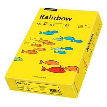 Kopieringspapper Rainbow intensive yellow A4 120gr 250 st / förpackning