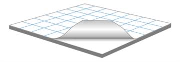Kartong Kapafix självhäftande 5mm vit 70x100 cm 600g