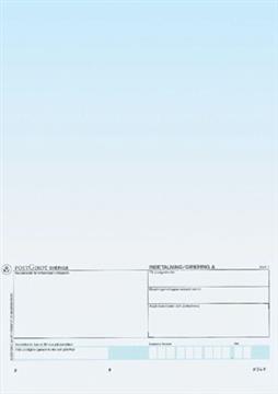 Laserark blåtonad m plusgiro A-kort 250 st / förpackning