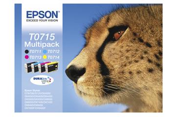Bläckpatron Epson T0715 Valuepack C13T07154010 C/M/Y/K 4 / FP
