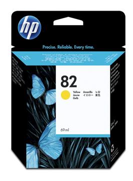 Bläckpatron HP No82 C4913A gul