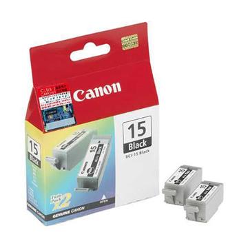 Bläckpatron Canon BCI-15BK 2-pack 8190A002 svart