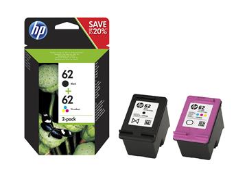 Bläckpatron HP Valuepack No 62 svart/färg 2-pack 1 / ST