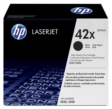 Lasertoner HP 42X 20 000sid Q5942X svart