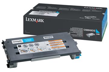 Lasertoner Lexmark C500 3000sid C500H2CG cyan
