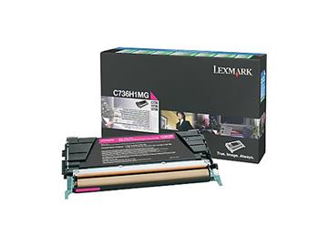 Lasertoner Lexmark 10000sid C736H1MG magenta 1 / ST