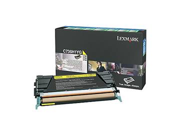 Lasertoner Lexmark 10000sid C736H1YG gul 1 / ST