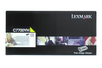 Lasertoner Lexmark 10000sid C7700YH gul