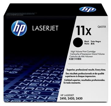 Lasertoner HP 11X Q6511X svart