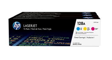 Lasertoner HP 128A 3-pack CF371AM C/M/Y 3 / FP