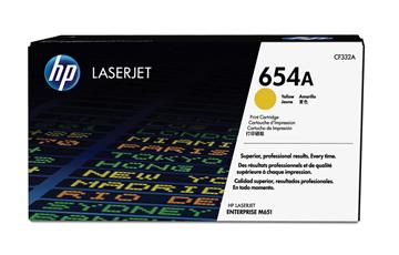 Lasertoner HP 654A CF332A gul