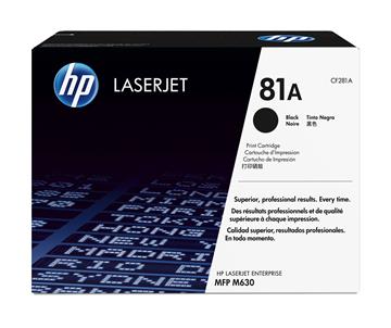 Lasertoner HP 81A CF281A svart
