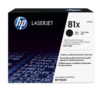 Lasertoner HP 81X CF281X svart