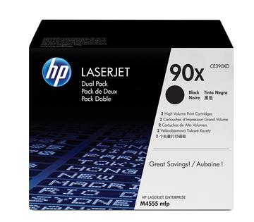 Lasertoner HP 90X 2-pack CE390XD svart