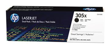 Lasertoner HP 305X 2-pack CE410XD svart