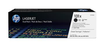 Lasertoner HP 131X 2x2400sid CF210XD svart 2-pack