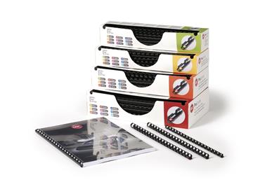 Plastspiral GBC ProComb PP 10mm svart A4 100 / FP