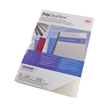 Omslag GBC PolyClearView PVC 300mic frostad A4 100 / FP