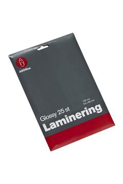 Lamineringsficka Glossy 2x125mic 54x86mm 25 / FP