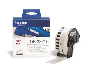 Etikett Brother Löpande papper vit 29mm x 30,48m 1 / FP