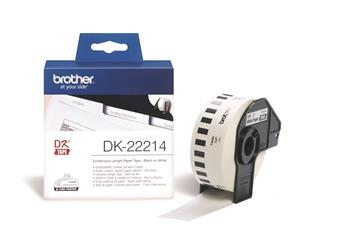 Etikett Brother löpande papper vit 12mm x 30,48m 1 / FP