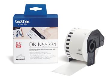 Etikett Brother löpande papper utan lim vit 54mm x 30,48m 1 / FP