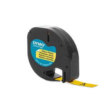 Märkband Dymo Letra tag gul